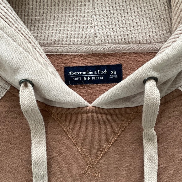 ❤️ Abercrombie and Fitch Color Block Fleece Hoodie Size XS - Picture 3 of 7